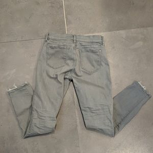 JCrew toothpic skinny gray jeans